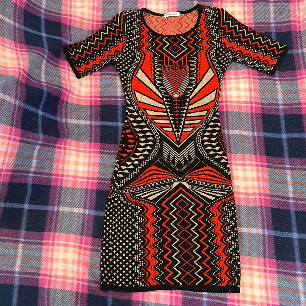 Multi color, tight fit, dress